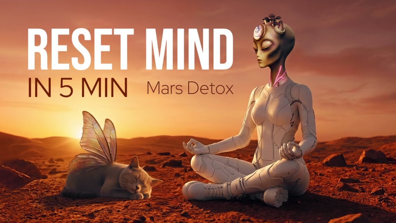 5-Minute Meditation | Dopamine Detox on Mars🚀🌿 (Mind Reset)