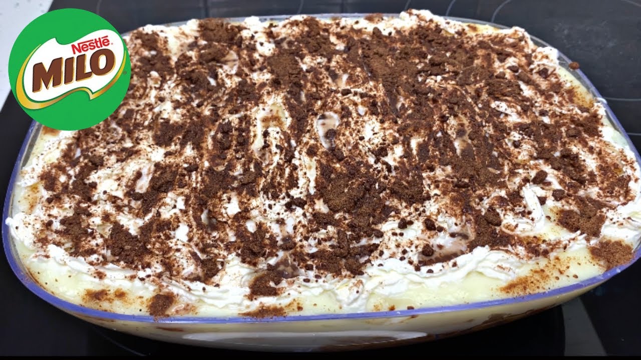 POSTRE DE MILO Con Galletas Ducales | Como hacer postre de Milo 🤤