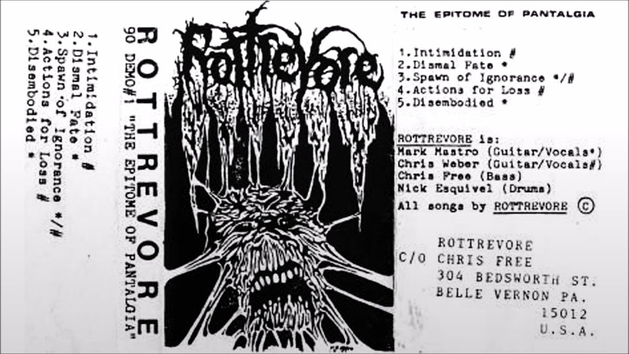 ROTTREVORE (USA/PA) - The Epitome Of Pantalgia Demo 1990 [FULL DEMO]