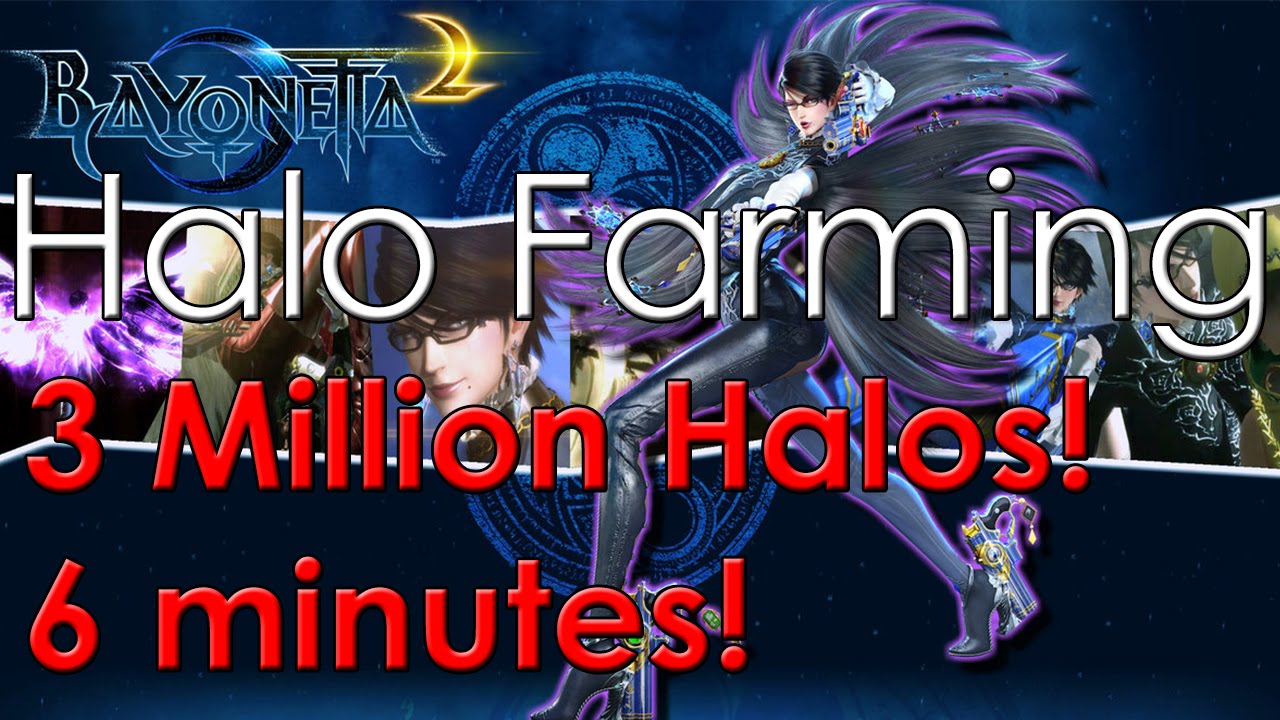 Bayonetta 2 Halo Farming Guide - 3 Million Halos in 6-7 minutes!