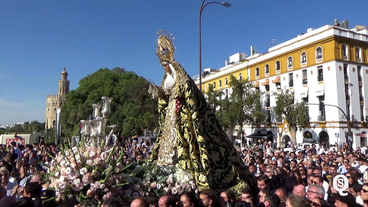 🎥[4K] La ESPERANZA DE TRIANA en el Paseo de las Delicias con la BM LAS CIGARRERAS (La Misión 2025)