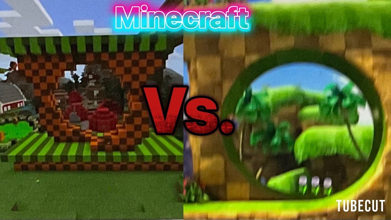 ￼How to build a sonic loop the loop in Minecraft