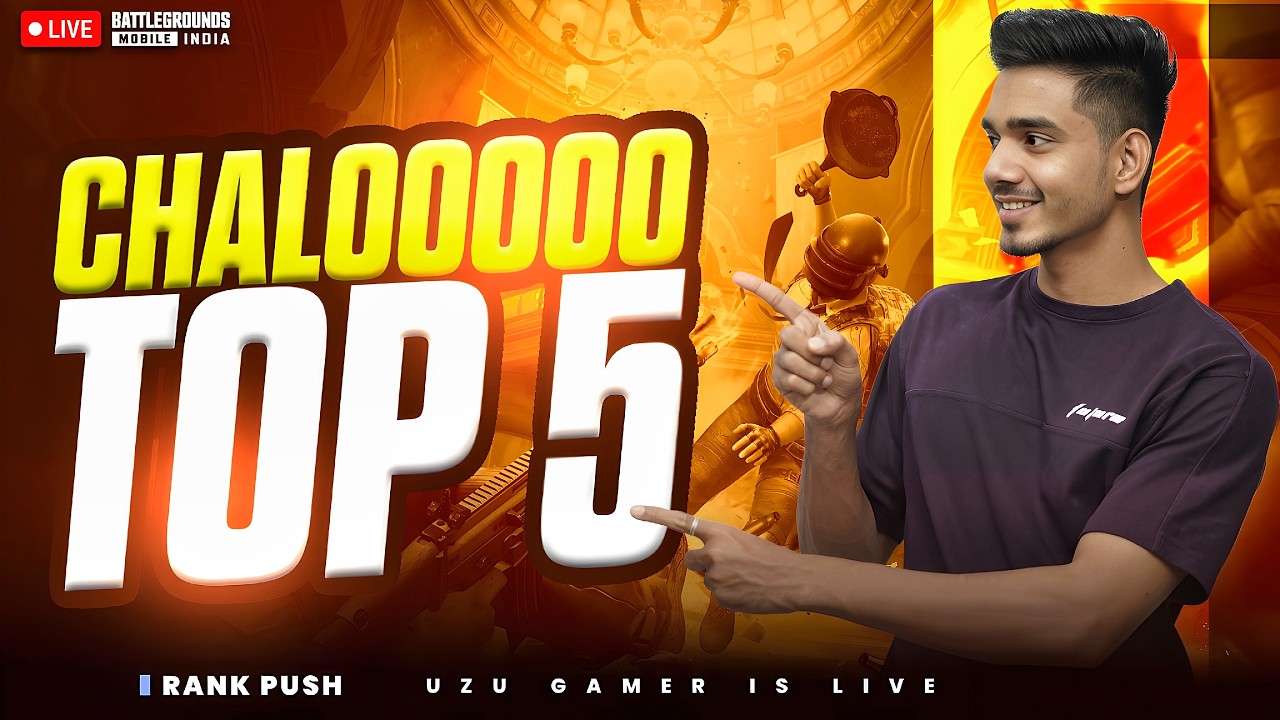 ROAD TO TOP 5 | CONQUEROR RANK PUSH DAY - 15 | BGMI LIVE | UZU GAMER
