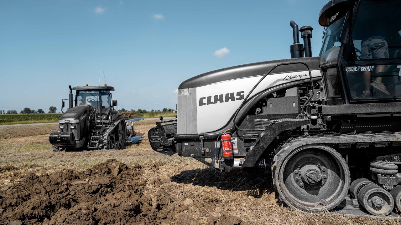 Черный дуэт ⚫️ Challenger MT765A + Claas Challenger 75E | Corte Brola