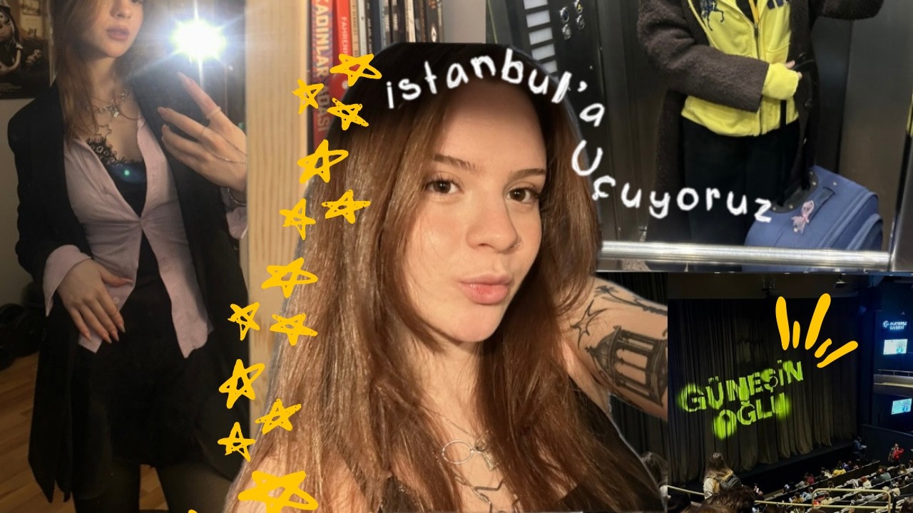 İstanbul'a uçuyorum VLOG yani.