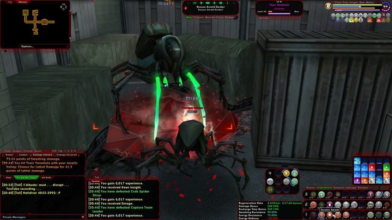 (City of Heroes: Homecoming) Stone/Regen Brute Progression Day 9