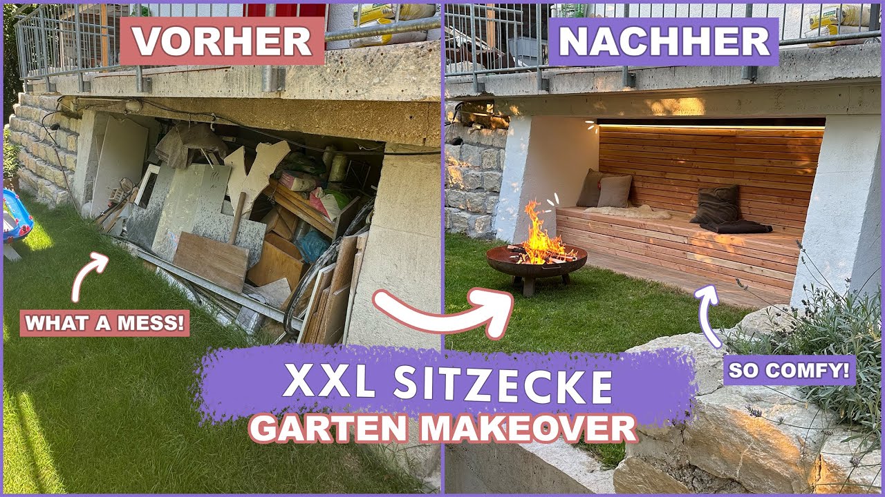XXL Sitzecke im Garten bauen - Krasses DIY Makeover Teil 4