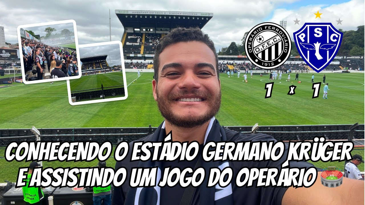 CONHECENDO O ESTÁDIO GERMANO KRÜGER E ASSISTINDO UM JOGO DO OPERÁRIO 🏟️