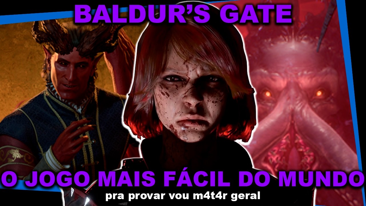 Baldur's Gate é um JOGO FÁCIL e pra PROVAR eu vou M4T4R geral