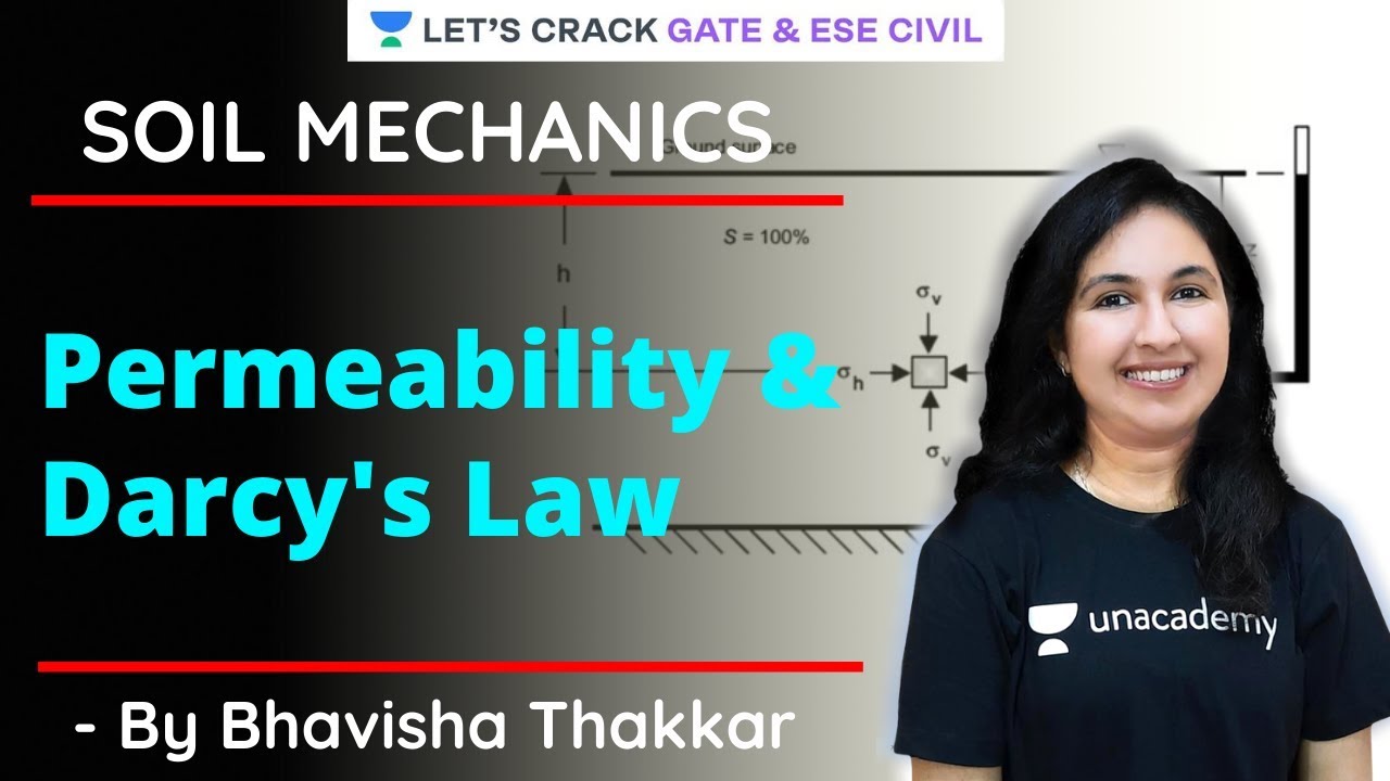 Permeability and Darcy's Law | Soil Mechanics | ESE 2021 | GATE 2021 | SSC JE | Bhavisha