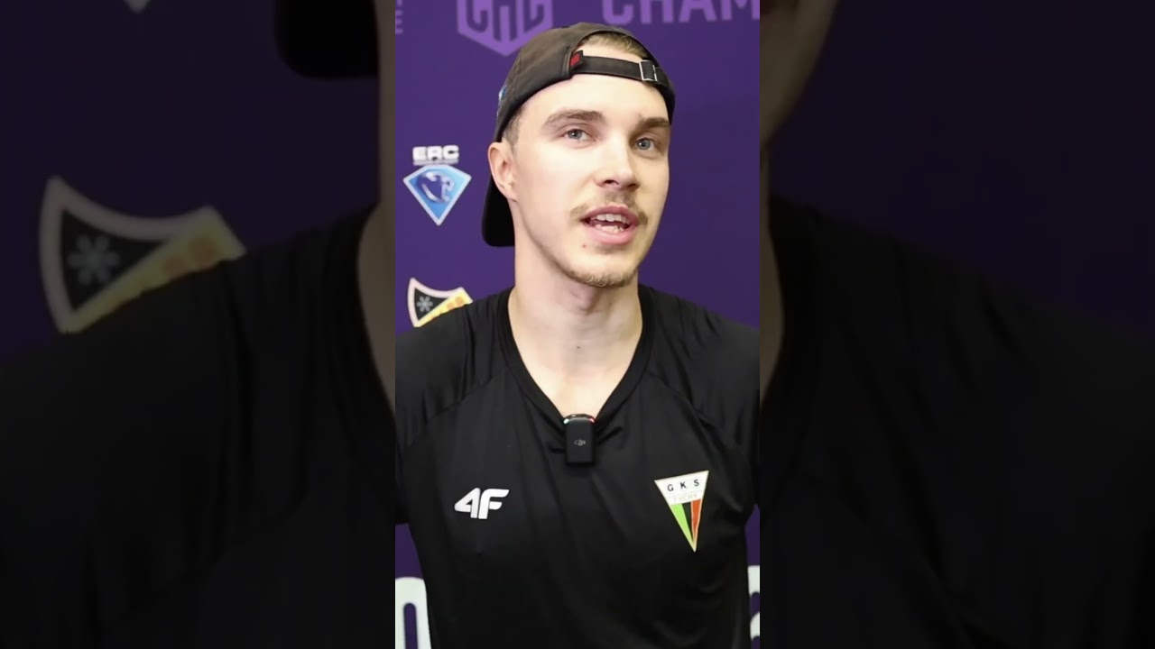Henri Knuutinen po meczu GKS Tychy - Fr&ouml;lunda HC