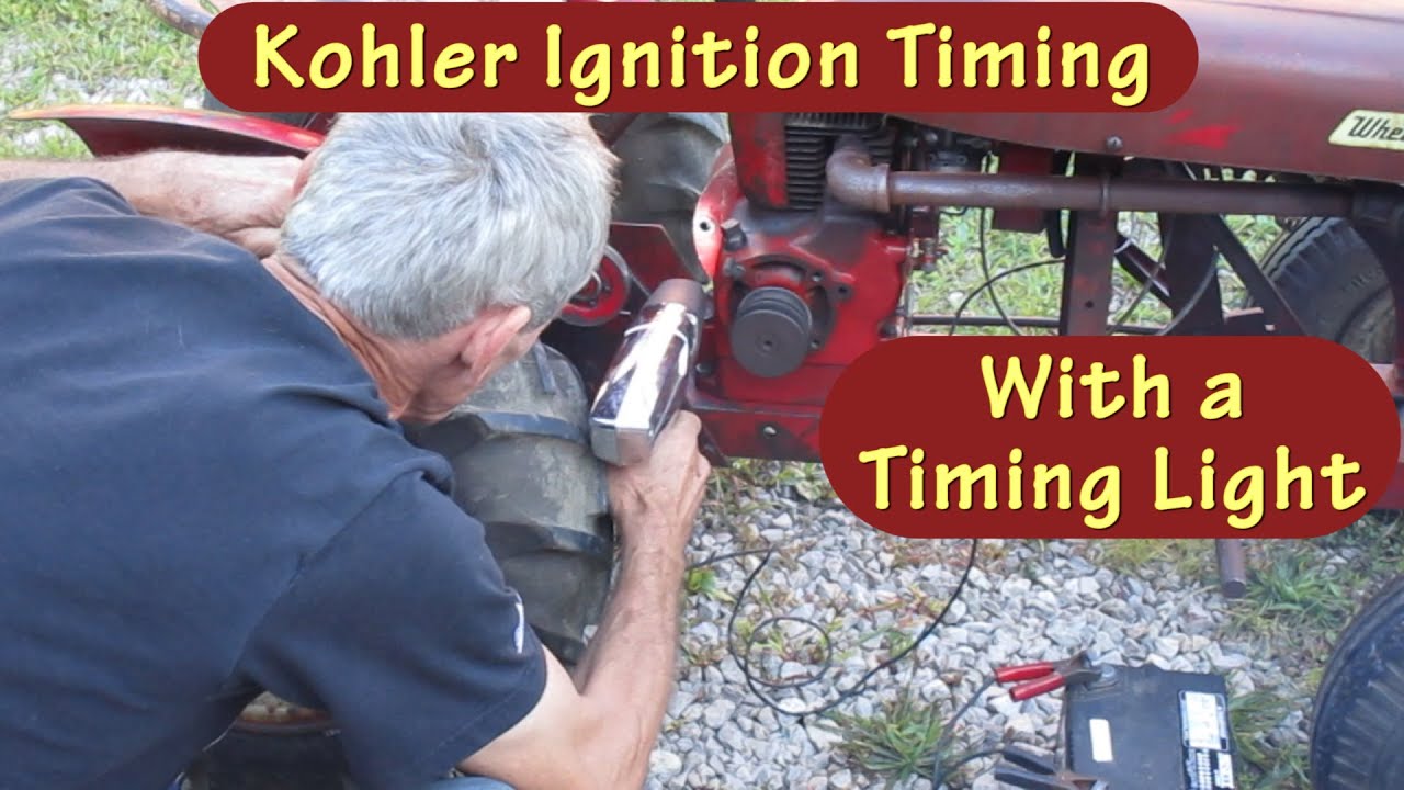 Kohler K-series Ignition Timing w/a Timing Light: K91, K141, K161, K181, K241, K301, K321, K341