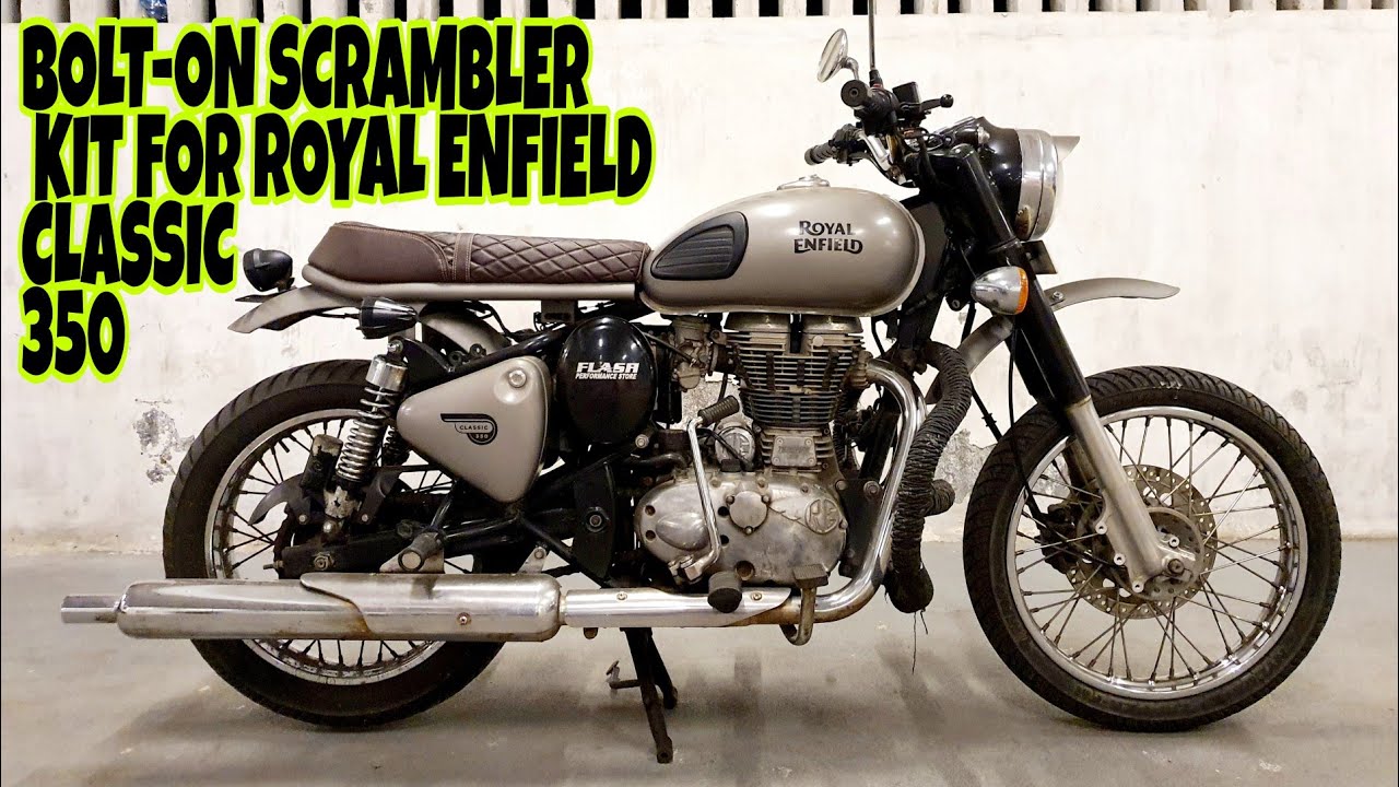 BOLT-ON SCRAMBLER KIT FOR ROYAL ENFIELD CLASSIC 350 BULLET | BOLT ON DESIGNS