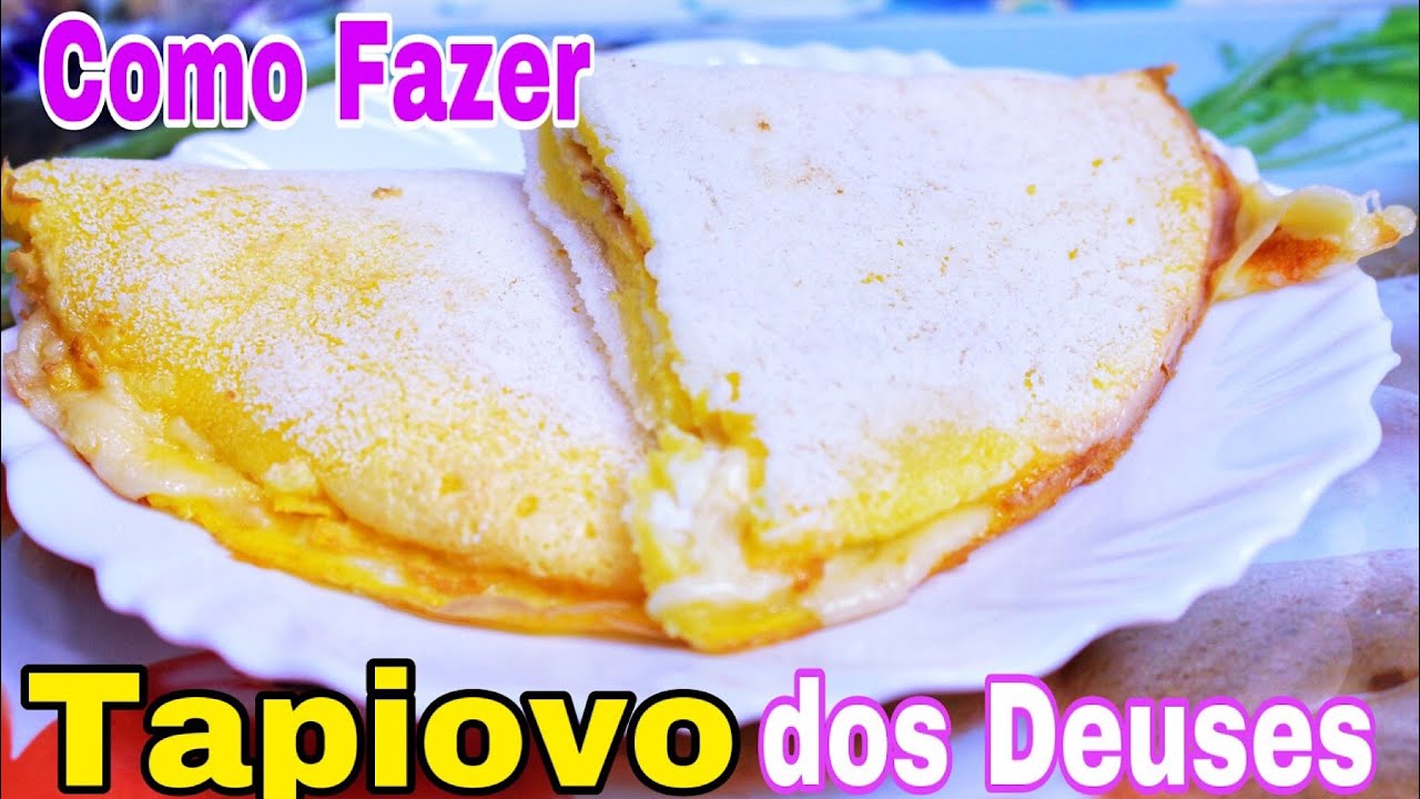 Como Fazer uma TAPIOV0 dos Deuses- TAPIOVO A TAPIOCA COM OVO E MUSSARELA- GOMA OVO E QUEIJO