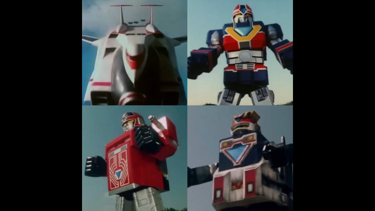 FLASHMAN ALL ROBO GATTAI / FLASH KING / TITAN BOY / GREAT TITAN
