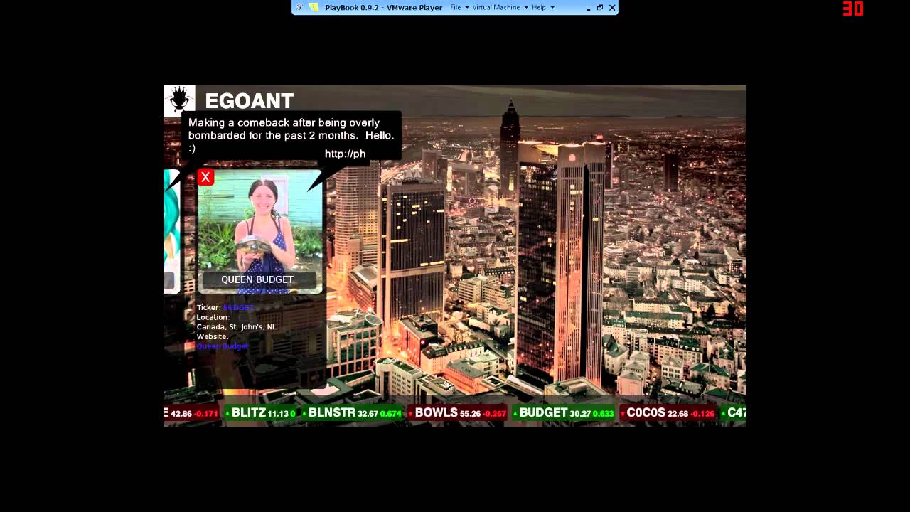 Envoy demo on PlayBook OS Simulator