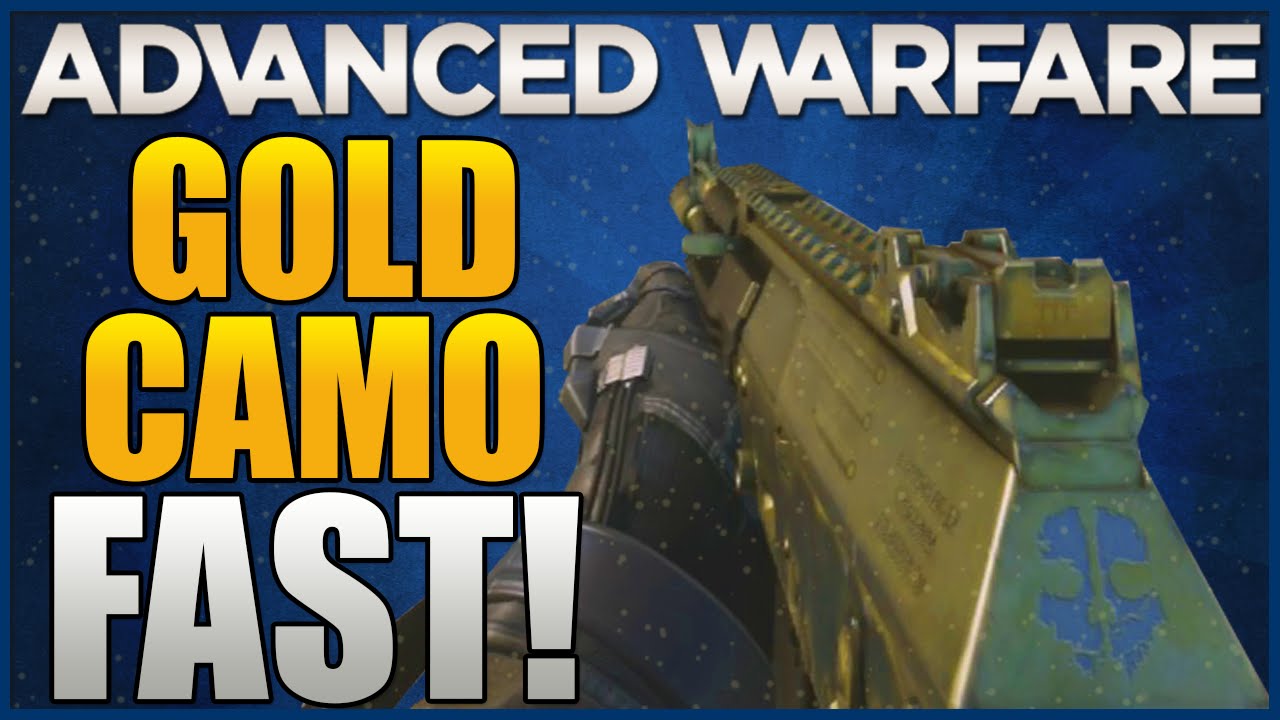 How To Get GOLD CAMO FAST On Advanced Warfare - (Advanced Warfare GOLD CAMO)