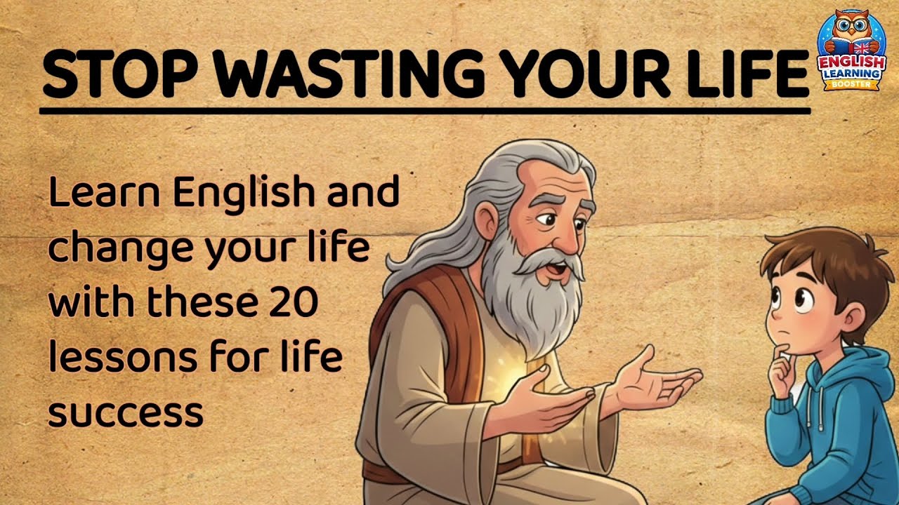 Stop Wasting Your Life | 20 Rules for Success (Learn English)