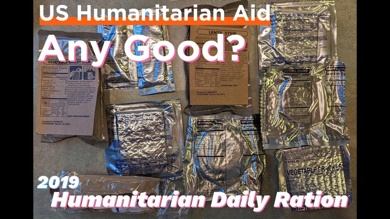 2019 Humanitarian Daily Ration (HDR) Menu #1 Taste Test!