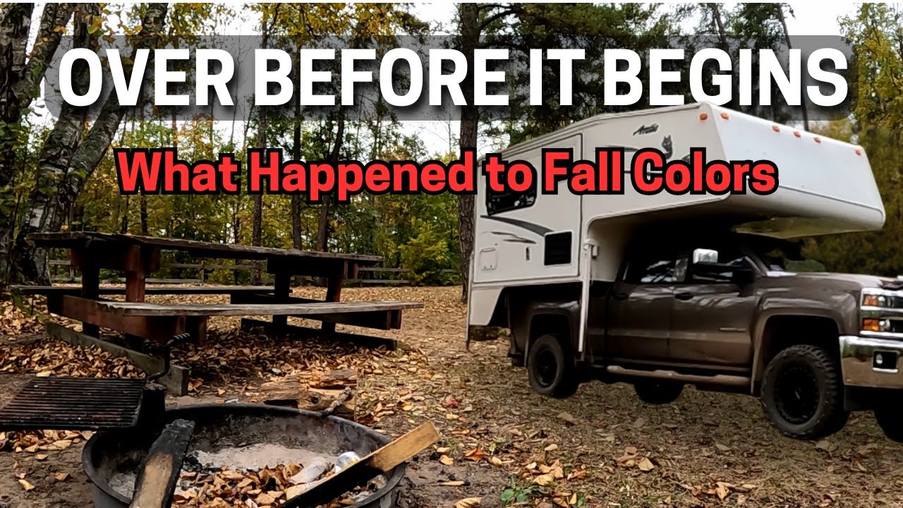 Heavy Winds are Stealing the Fall Colors / TRUCK CAMPING ADVENTURE