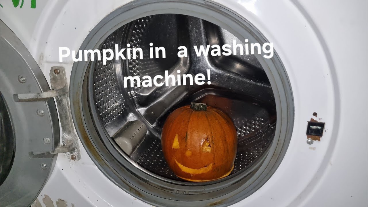 Experiment! Pumpkin in a Beko washing machine!/ Dynia w pralce Beko!