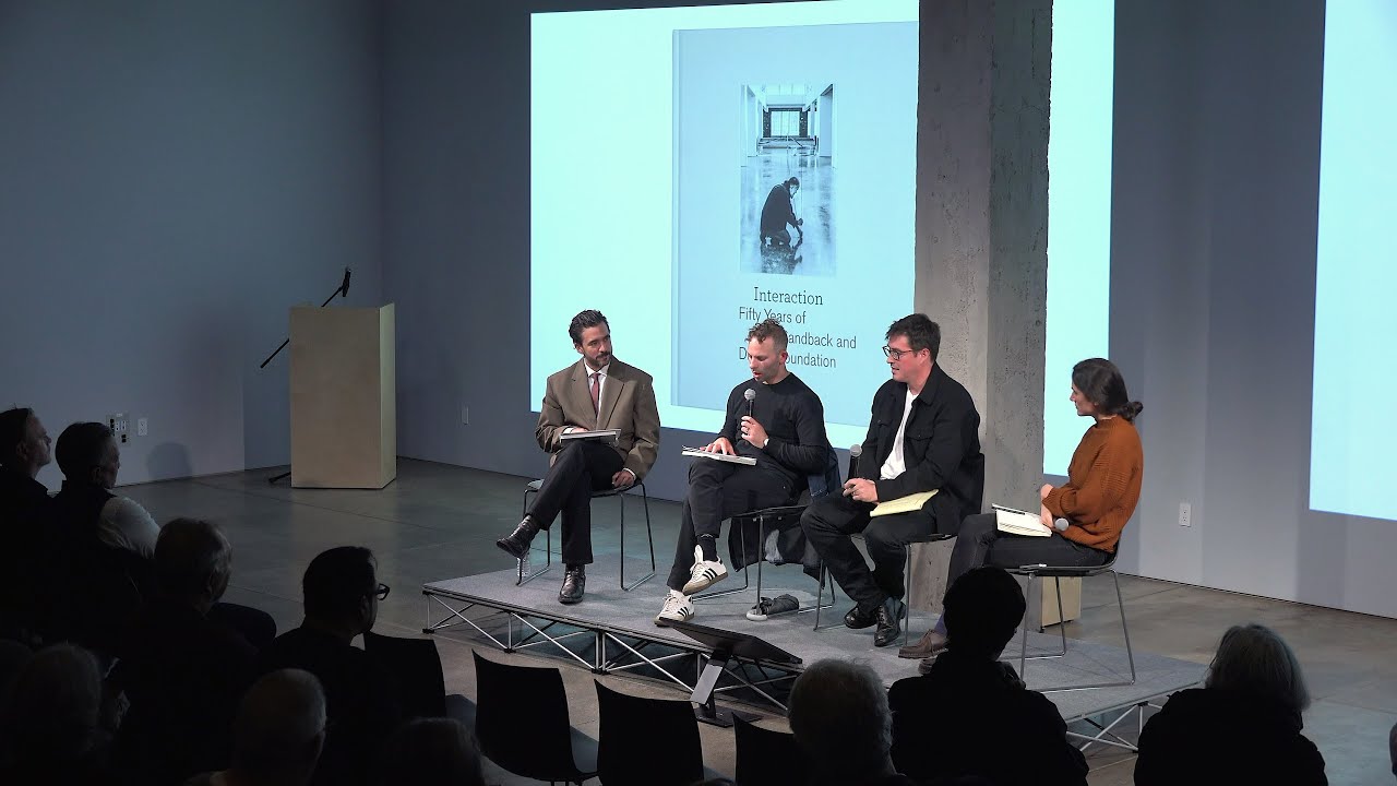 Interaction: A Fred Sandback Book Launch