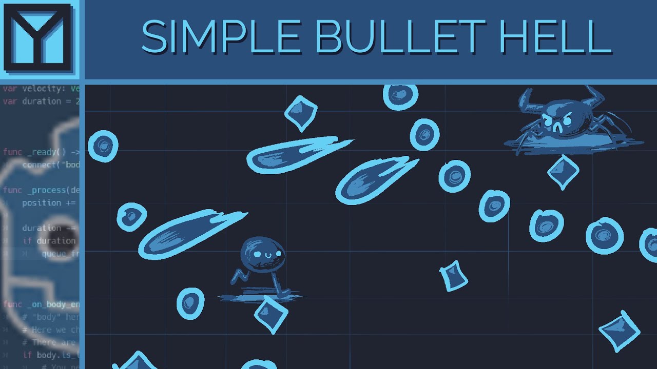 How to make a simple bullet hell in godot | Microguide