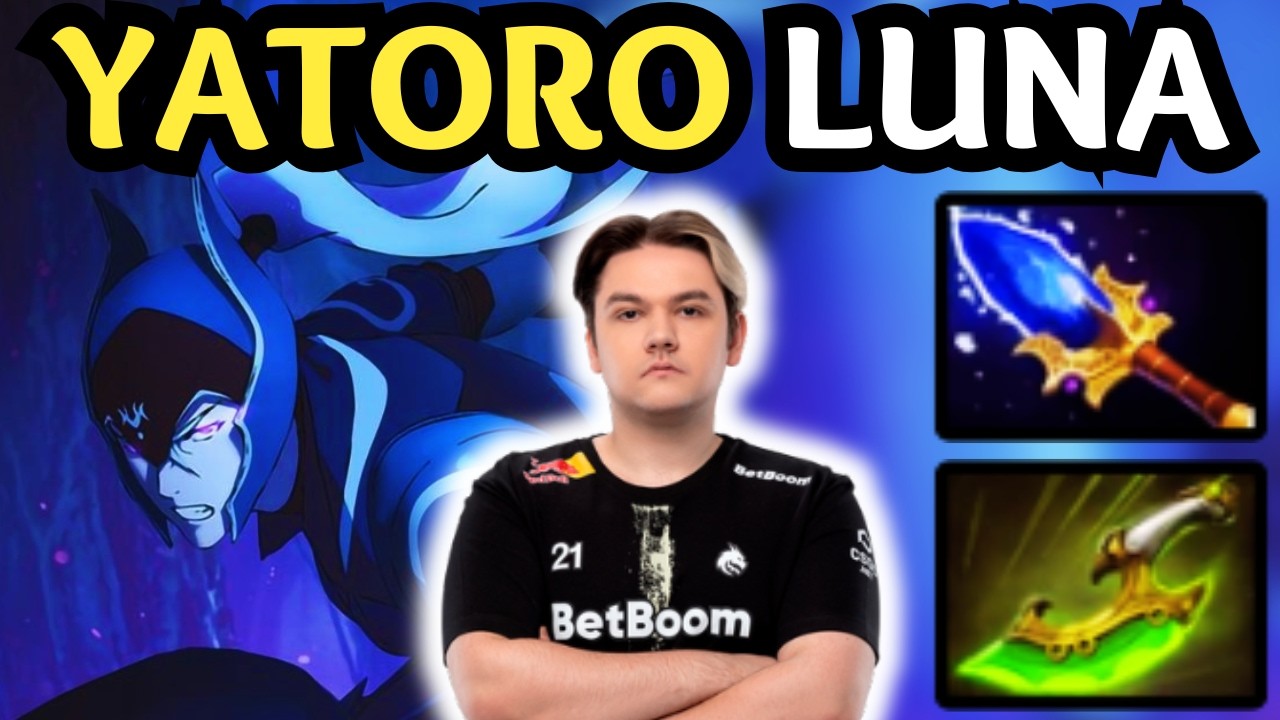🔥 16000 MMR YATORO LUNA Carry — Farming Machine | Dota 2 Gameplay 🔥