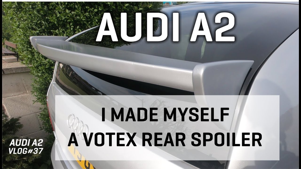 Я сделал себе задний спойлер в стиле Audi A2 Votex.