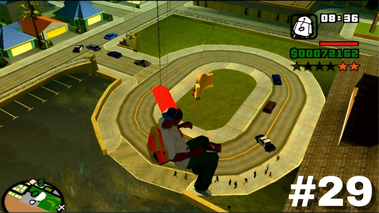 GTA SAN ANDREAS EPISODIO 29 TENTANDO PEGAS OS ASS@SINOS NO AVIAO