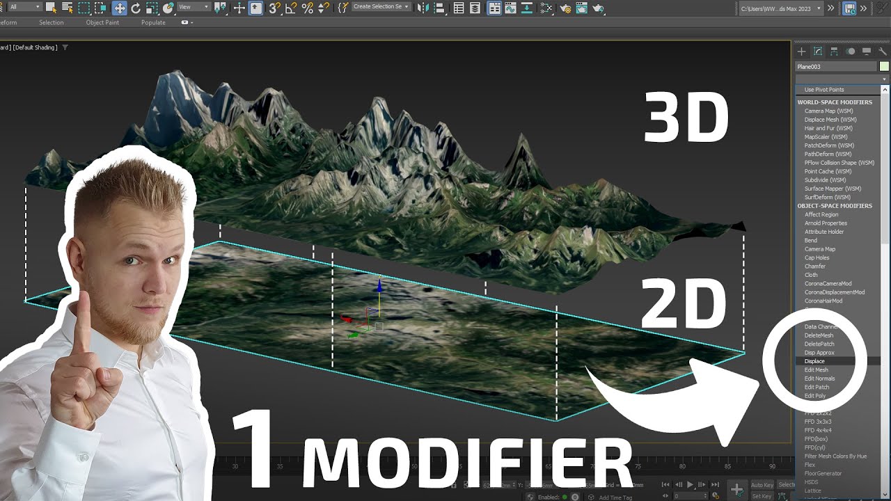 Это может сделать каждый — от 2D до 3D ландшафта [3ds Max]
