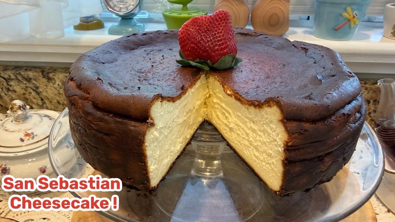 Чизкейк без муки ,Баскский  Сан- Себастьян !Вurnt Cheesecake!#кухня #рецепт #простойрецепт