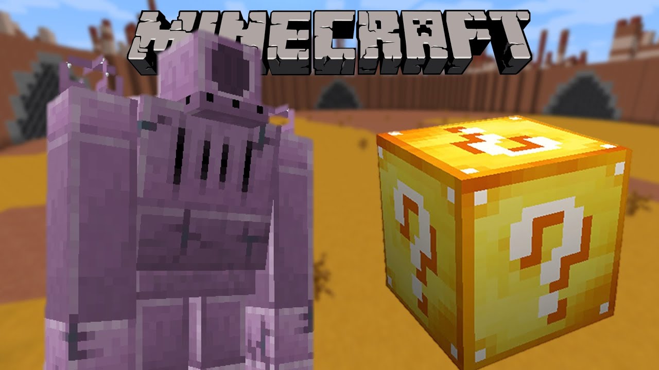 Minecraft: End Gólem Kihívás! - Lucky Block Mod Mini-Game - Lucky Block Aréna