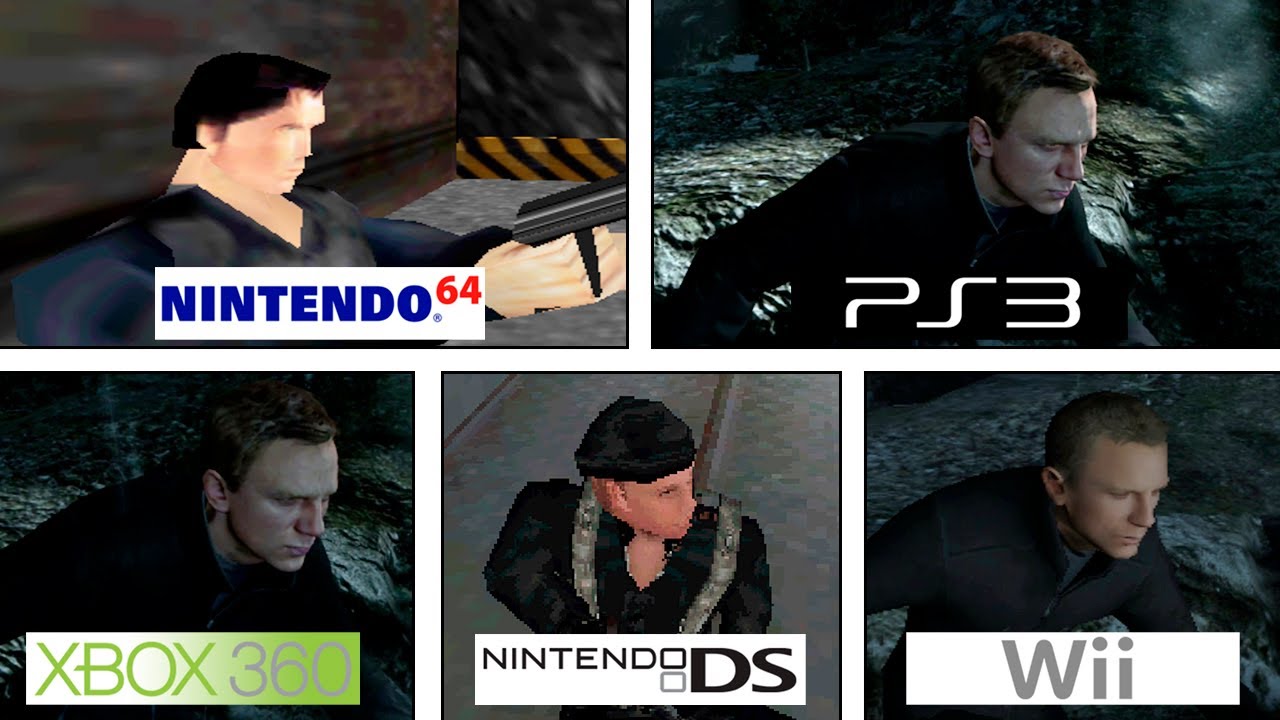 Goldeneye 007 | N64 - PS3 - 360 - DS - Wii | All Versions Graphics Comparison