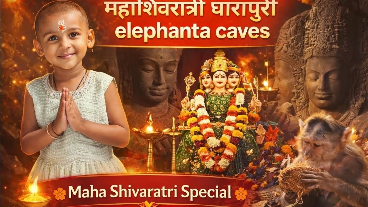 🔱 महाशिवरात्रीला घारापुरीत दर्शन 🙏मन शांत… हर हर महादेव ❤️✨#Mahashivratri #shorts #elephanta caves