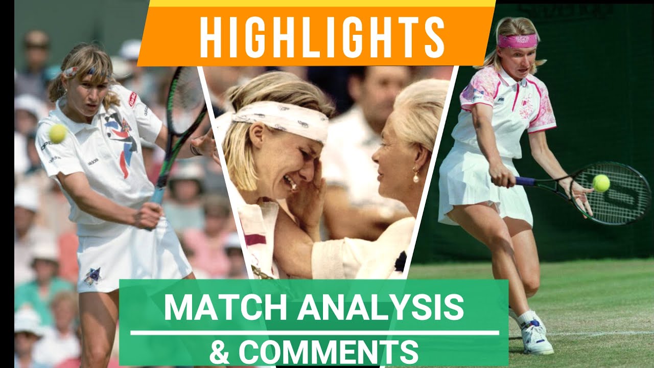 Steffi Graf vs Jana Novotna - Wimbledon 1993 Final - Highlights, Match Analysis & Comments.