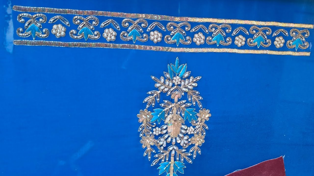 Hand embroidery suit design| ANAVIYA BOUTIQUE | hand work Kadai | Kadai | hand work suit design