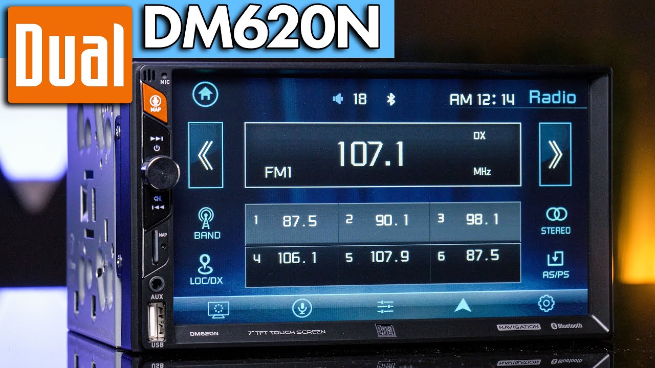 Dual DM620N - 7" Double DIN w/ Built-In Navigation