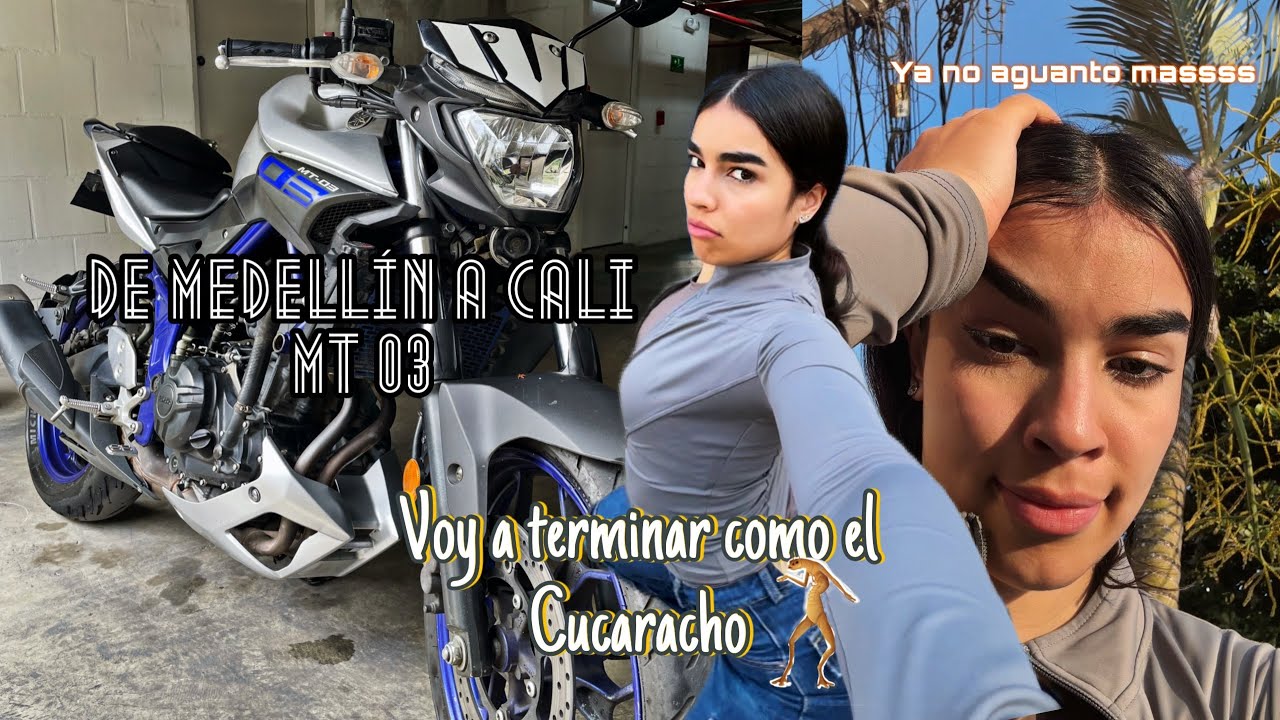 Como es viajar de MEDELLÍN a CALI en una MT 03