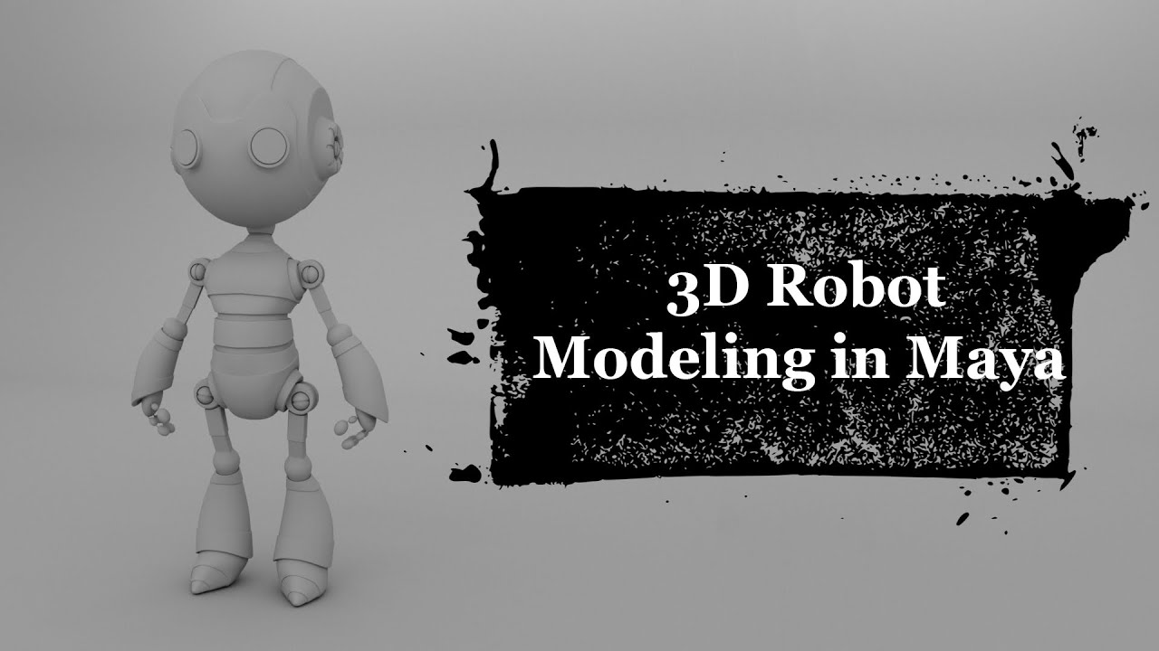 3d Robot Modeling in Maya | Speed modeling | #3dmodeling #robot  #autodeskmaya