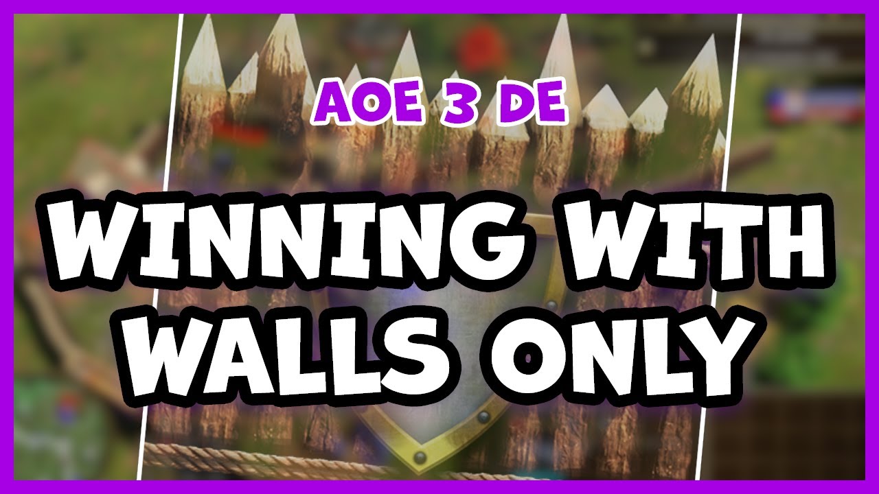 How to use clever walls to win | AOE3 DE