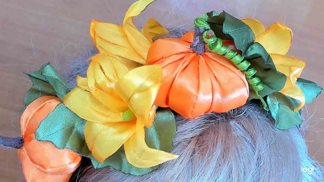 У вас скоро праздник осени?, тогда этот МК для вас. Halloween hoop.