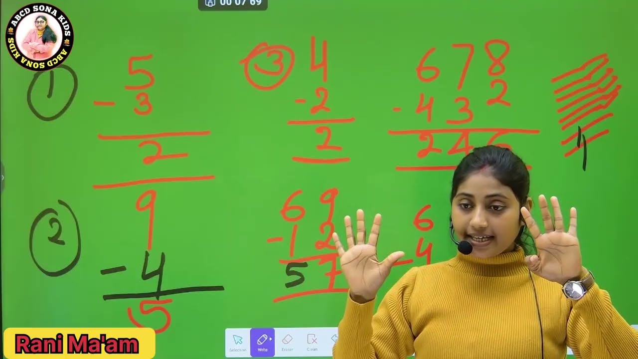  Subtraction for Kids | Mathematics for kids | बच्चों के लिए दो अंको का जोड़ घटाना#mathematics#maths