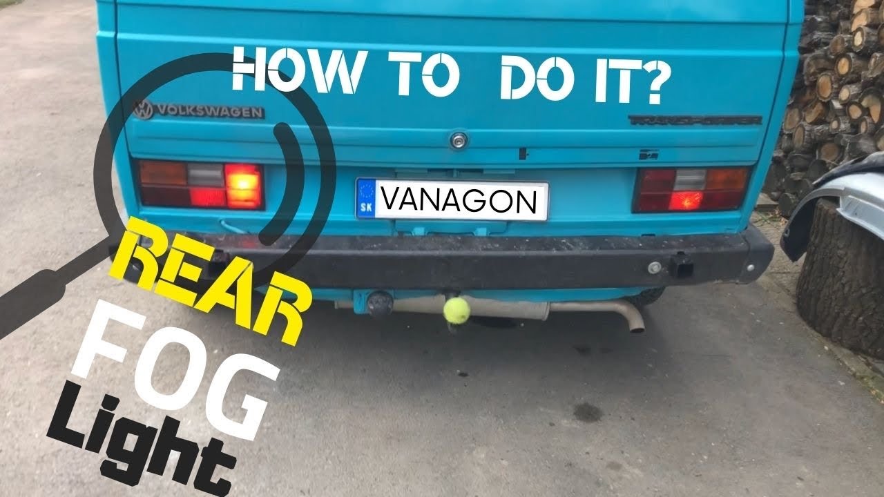 Противотуманные фары в стоковом заднем фонаре VW T3 DIY