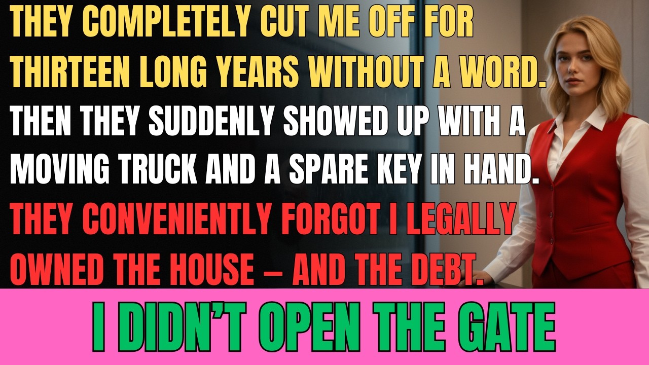 They Disowned Me for 13 Years… Then Showed Up Expecting to Move Into My Mansion