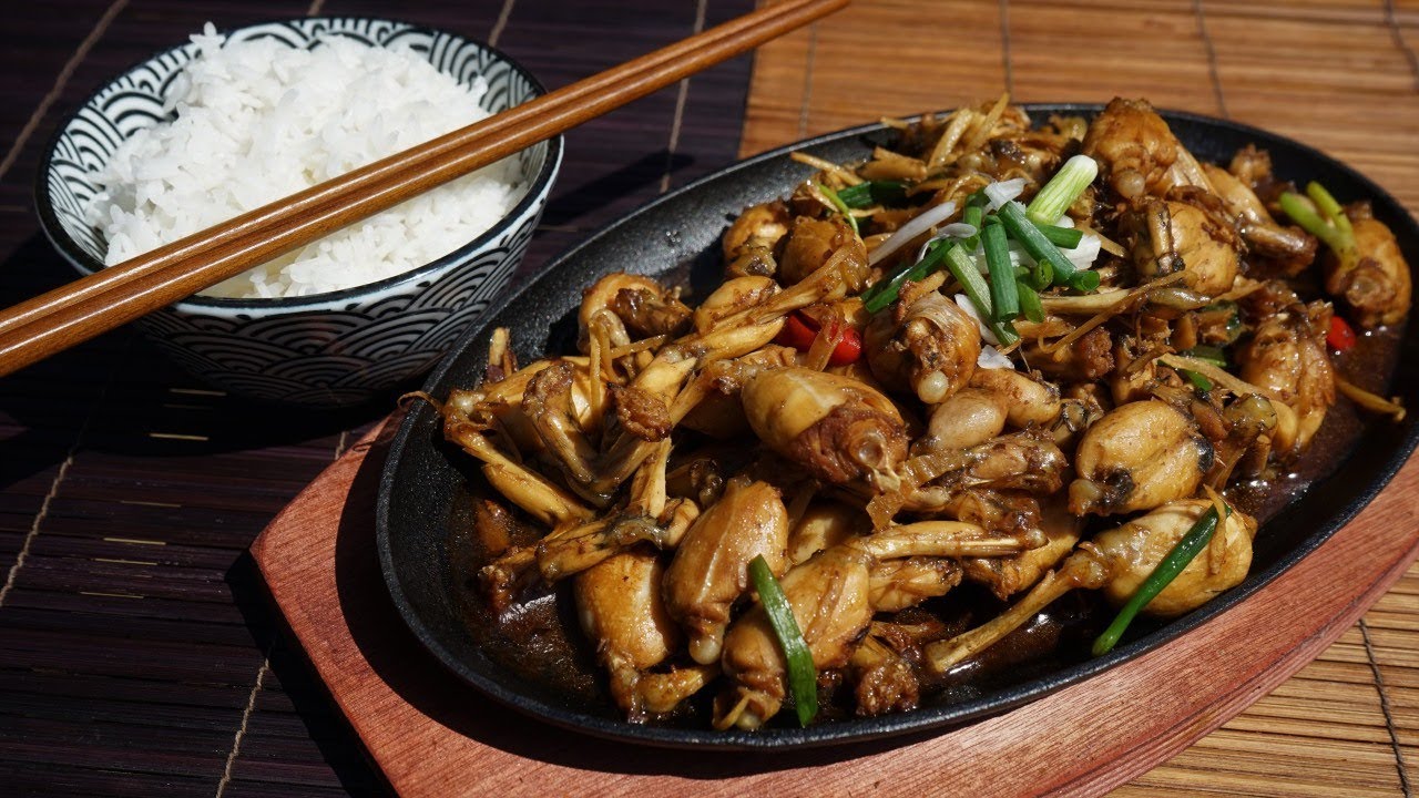 Sizzling Ginger & Black Bean Frog Legs - Morgane Recipes