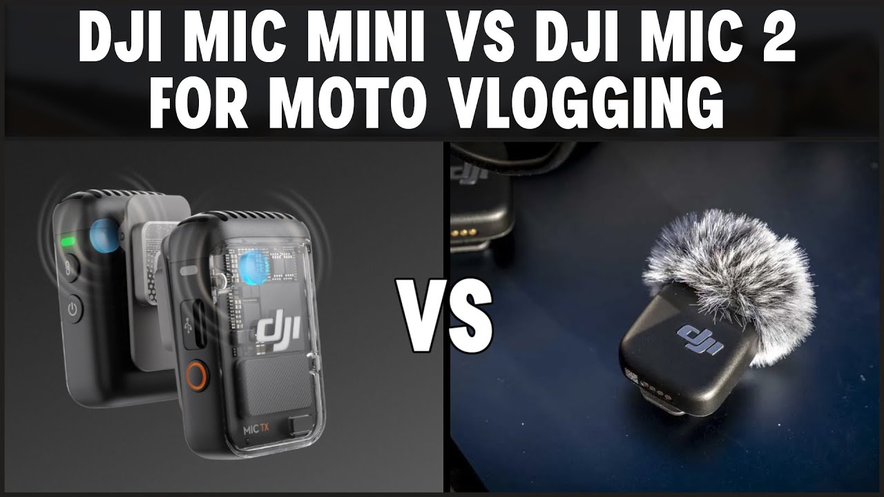 DJI mic 2 vs DJI mic mini: What is better for moto vlogging?
