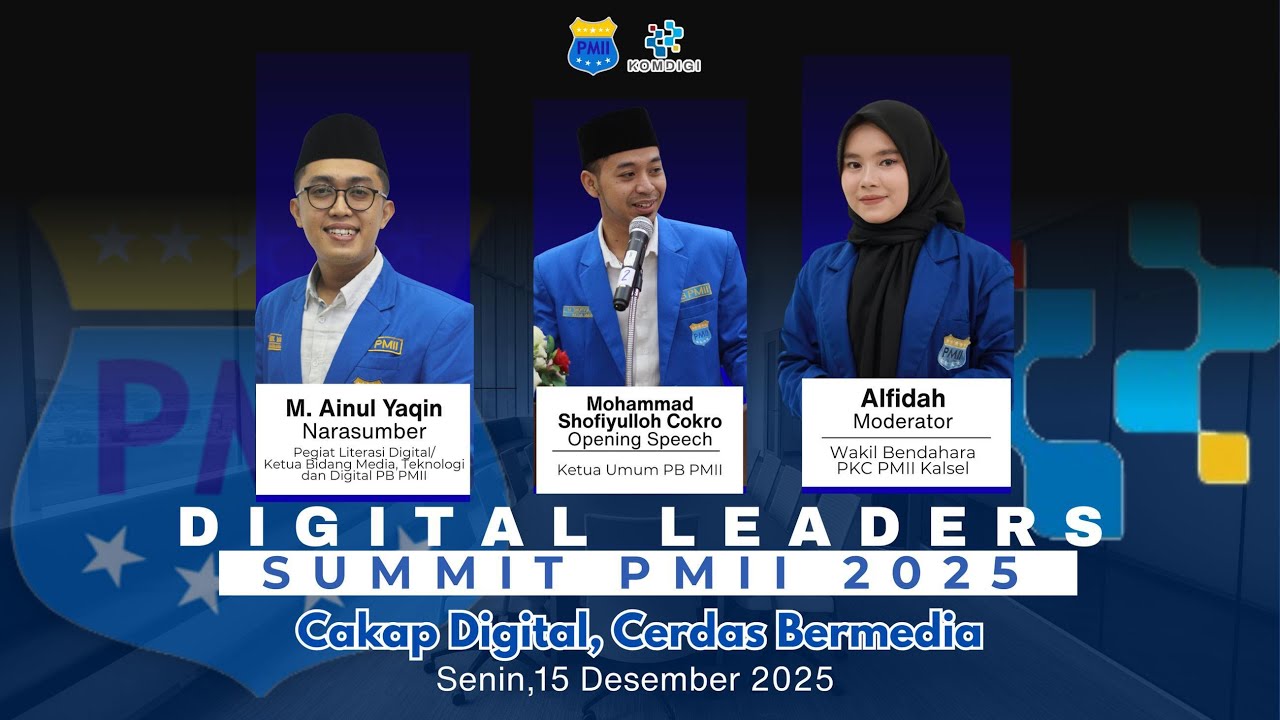 🔴 [LIVE] DIGITAL LEADERS SUMMIT PMII 2025 || PB PMII X KOMDIGI RI