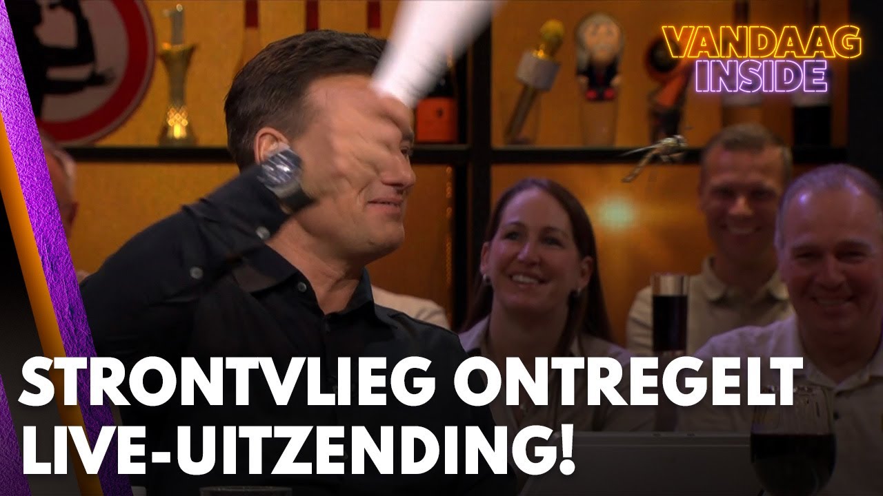 Strontvlieg ontregelt uitzending Vandaag Inside: 'Hij zit nu op je hoofd!' | VANDAAG INSIDE
