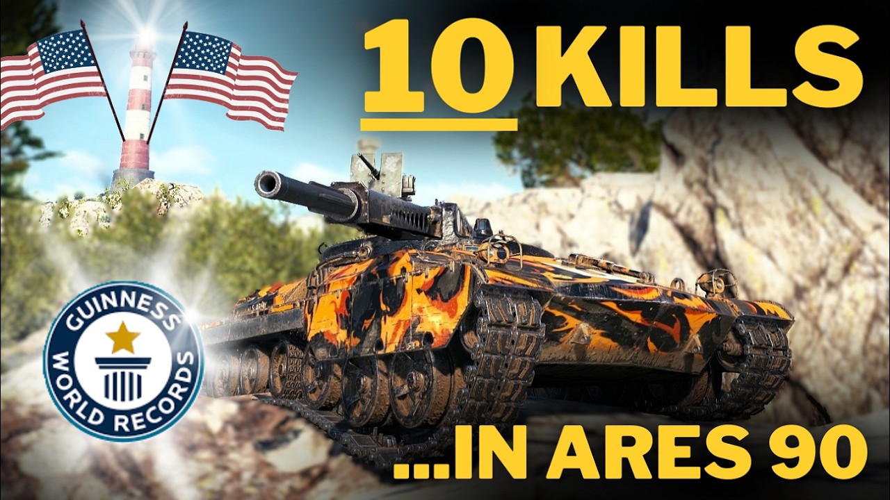 10 Kills in ARES 90 - PERSONAL RECORD in WOT !!